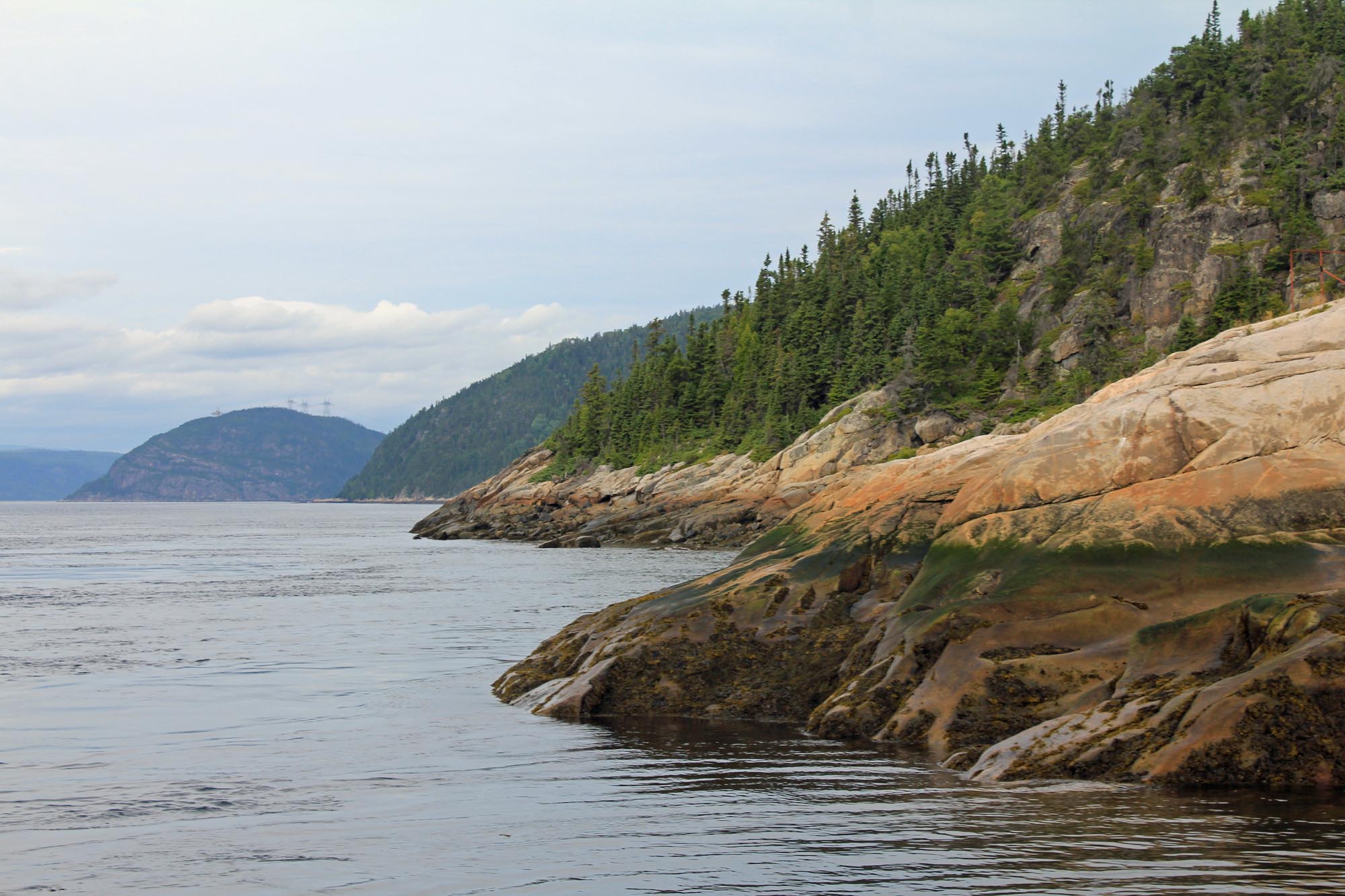 Tadoussac, fjord de Saguenay, côte