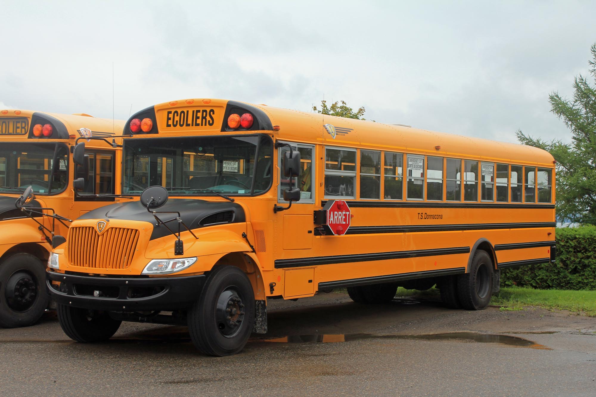 Bus scolaire, Canada