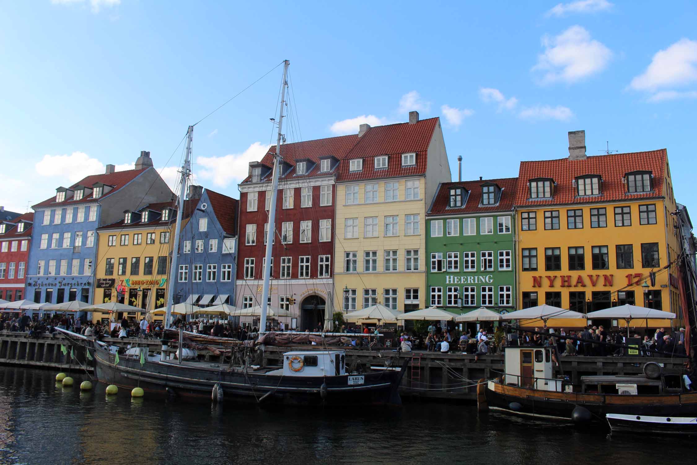 Copenhague, Nyhavn, port, maisons colorées