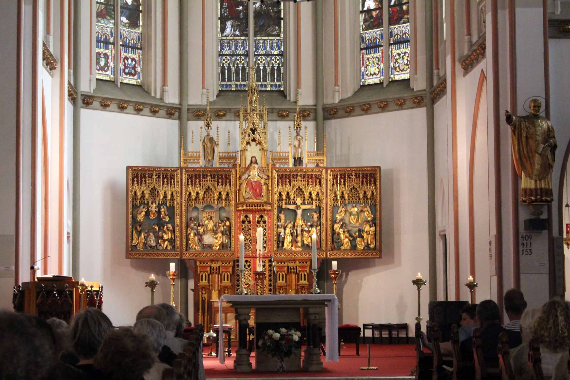 Copenhague, église Sacré-Cœur Jésus, retable