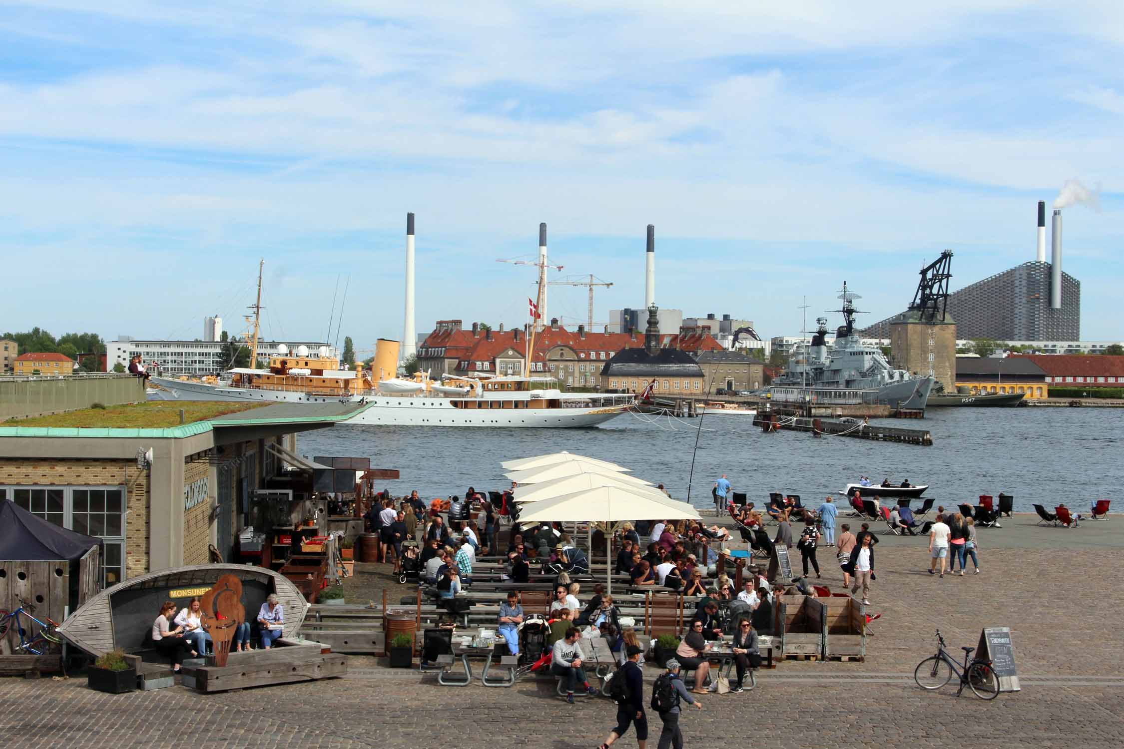 Copenhague, citadelle, quai