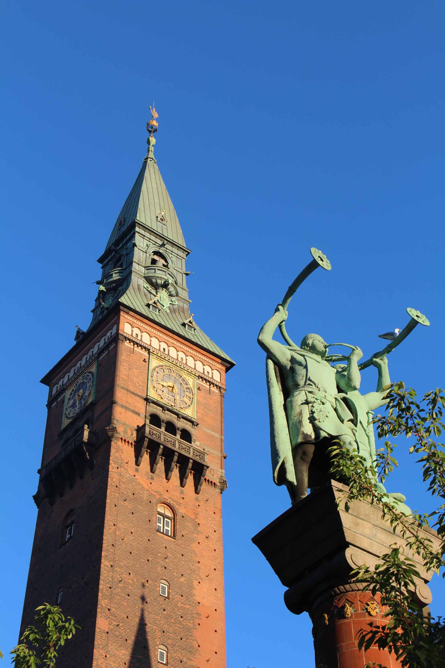 Copenhague, statue, Joueurs de Trompette