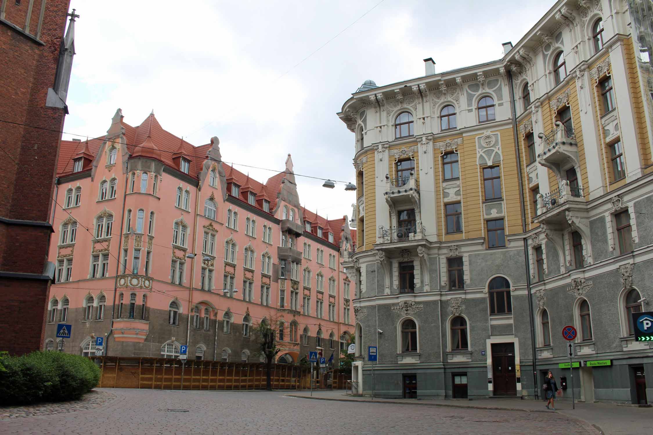 Riga, Art Nouveau, place Gertrudes
