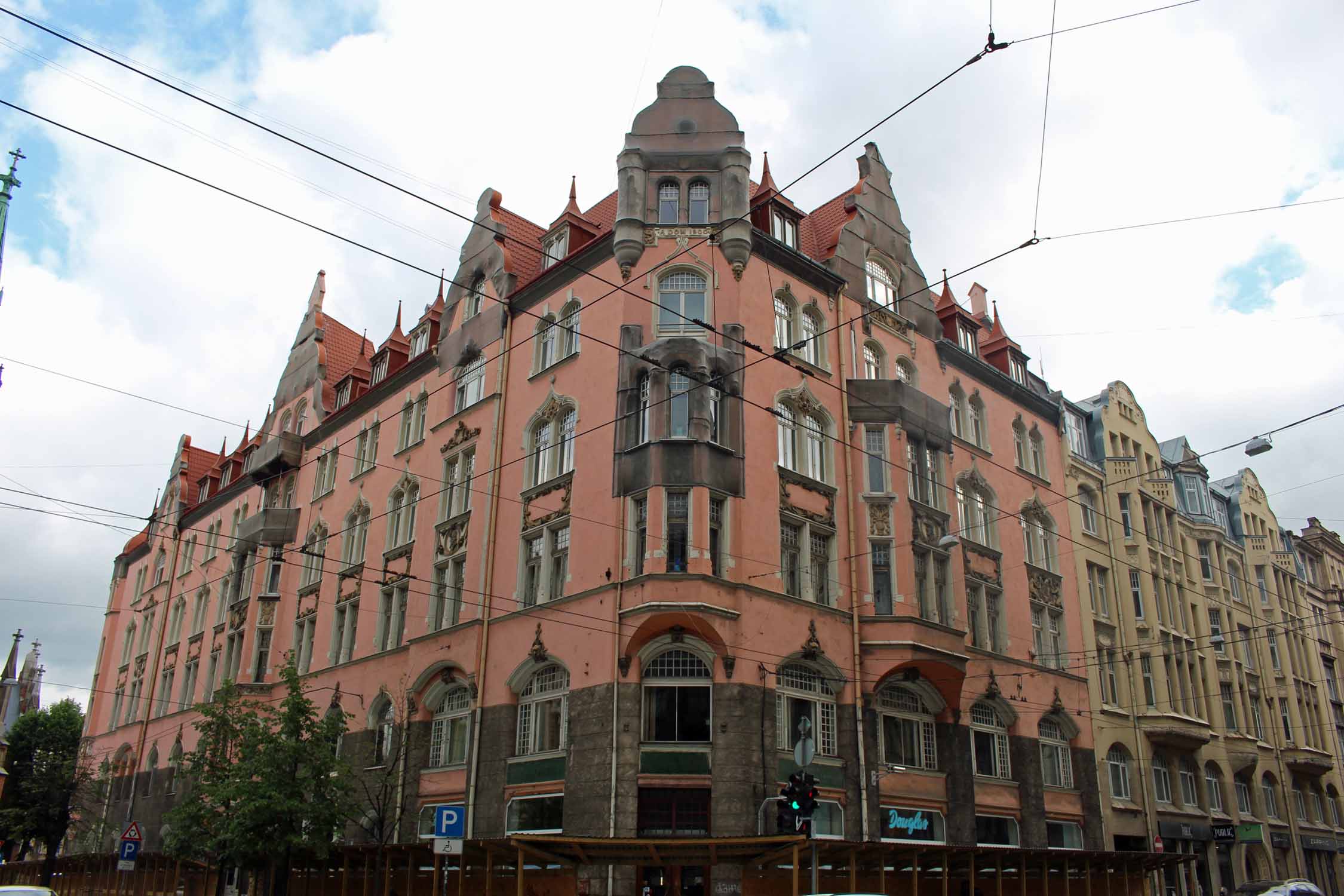 Riga, Art Nouveau, rue Gertrudes iela
