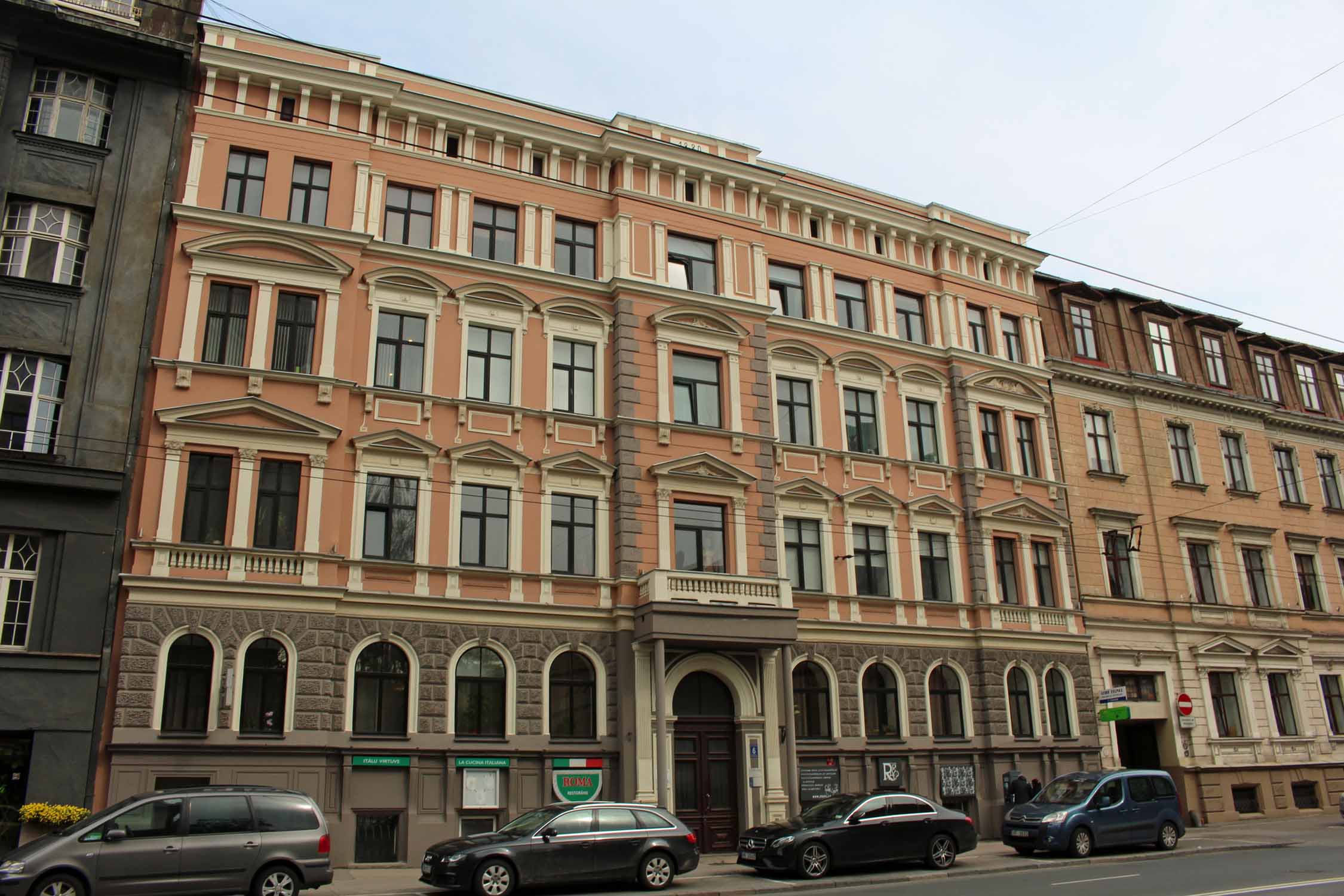 Riga, Art Nouveau, joli immeuble