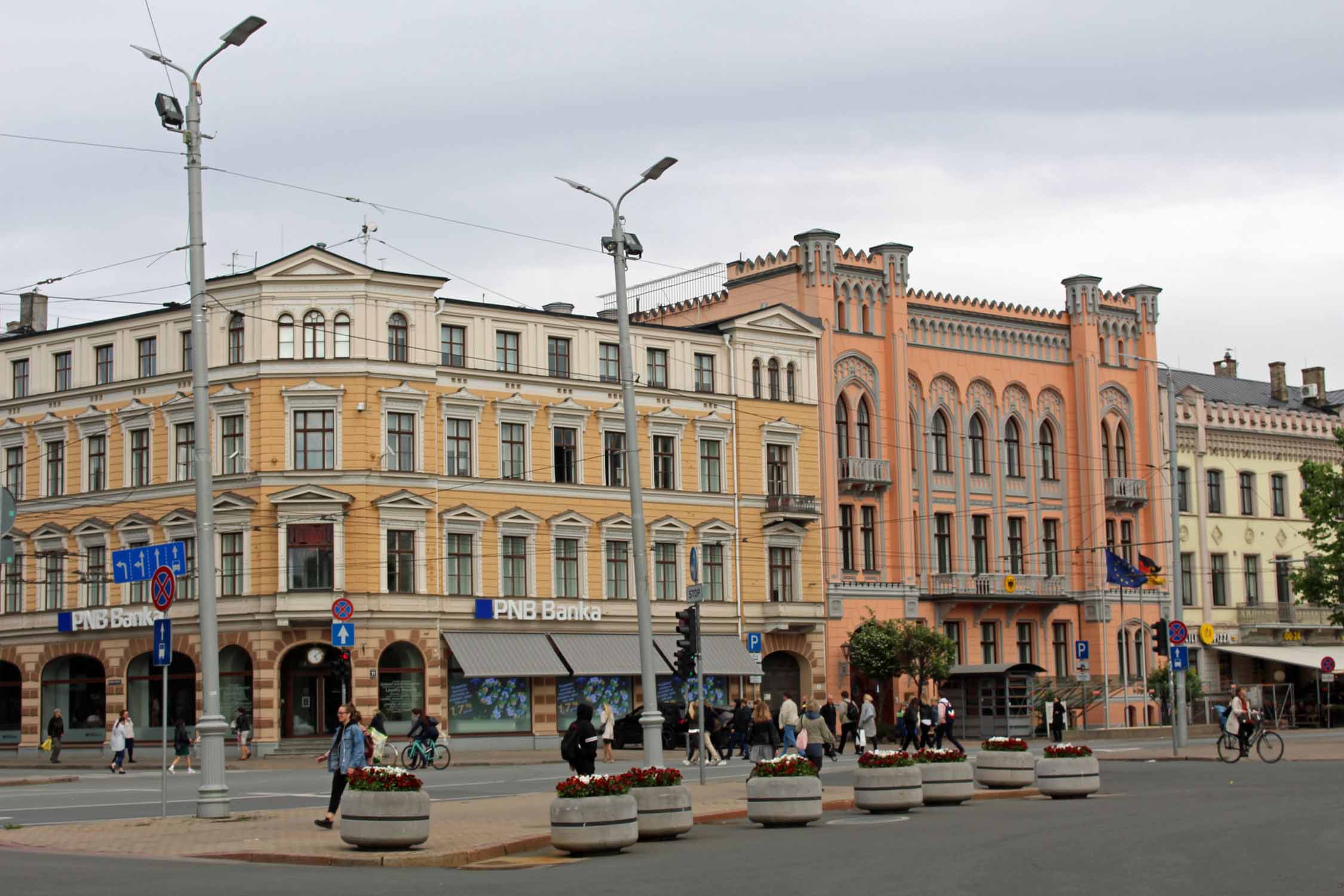 Riga, bâtiment boulevard Rainas