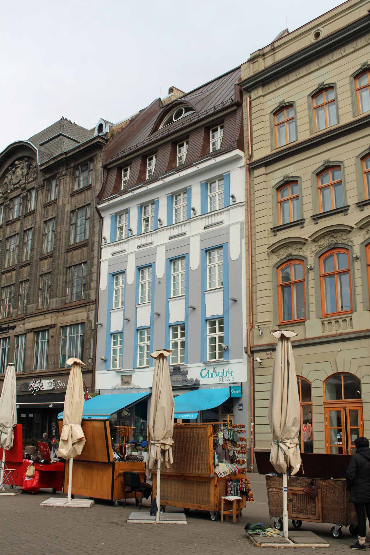 Riga, bâtiment bleu, Kalku iela