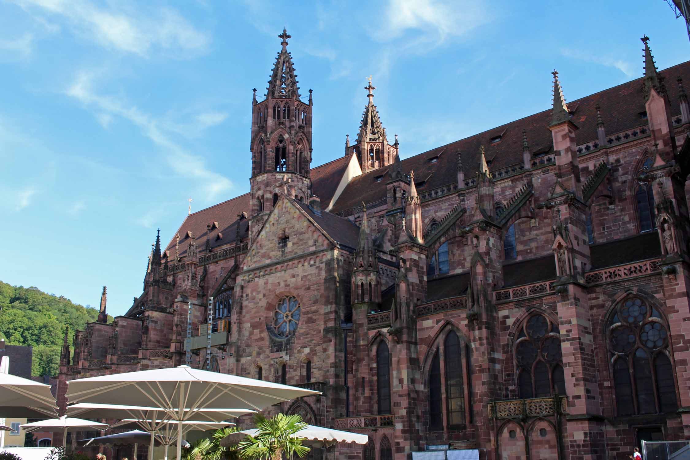 Fribourg-en-Brisgau, cathédrale, vue latérale