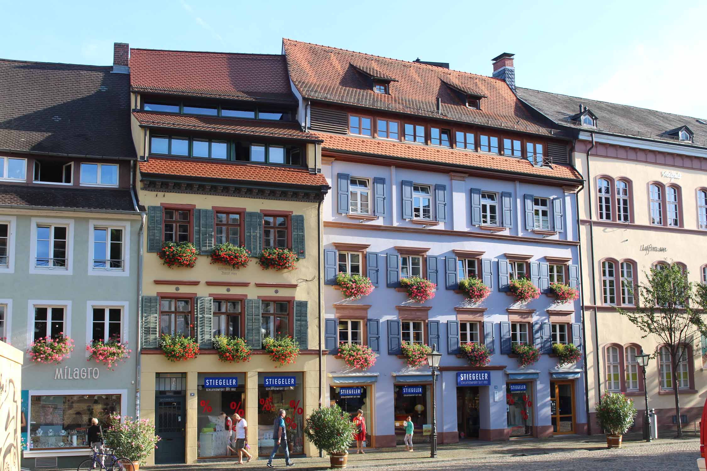 Fribourg-en-Brisgau, façades colorées