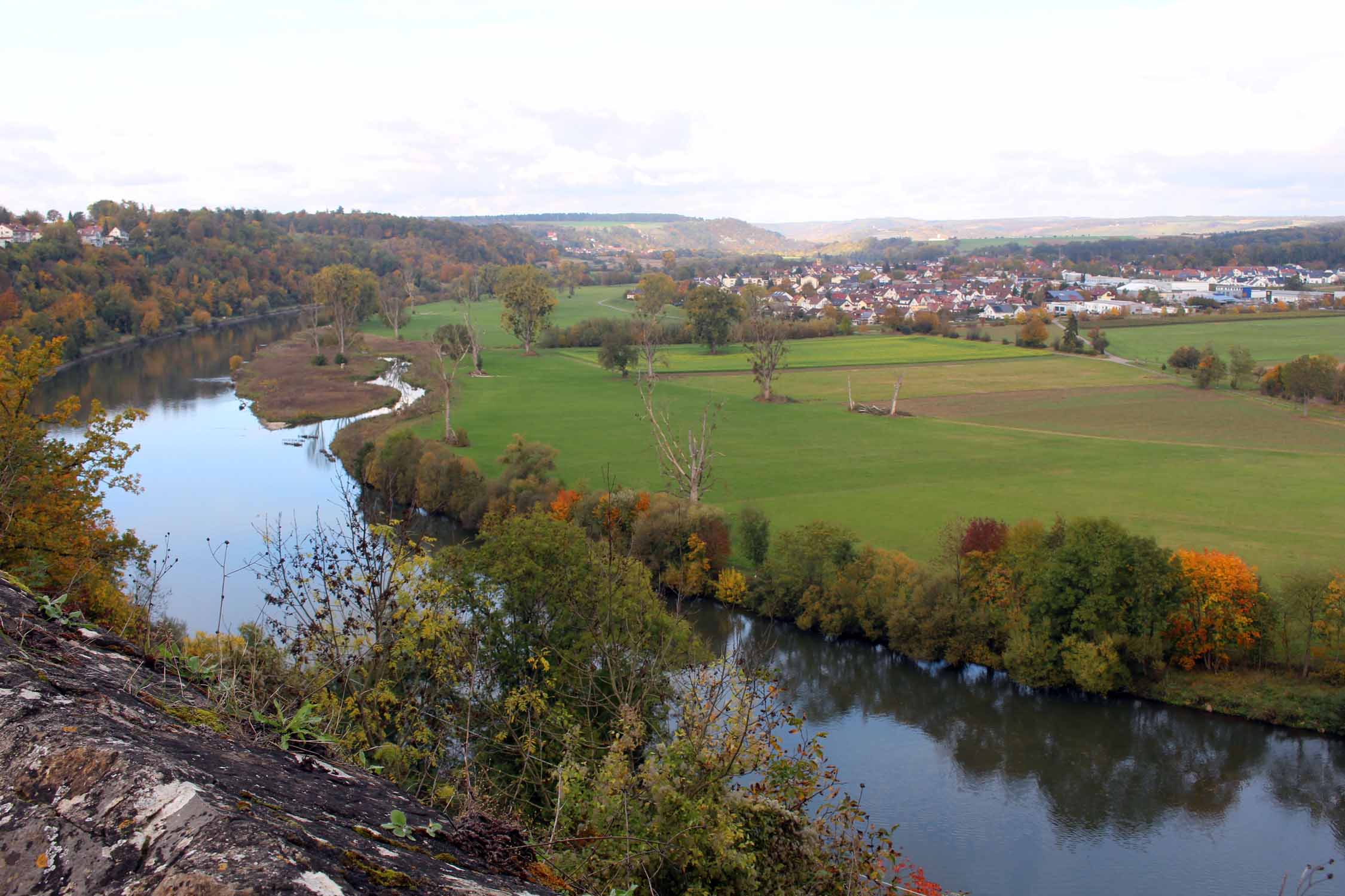 Bad Wimpfen, paysage, rivière Neckar