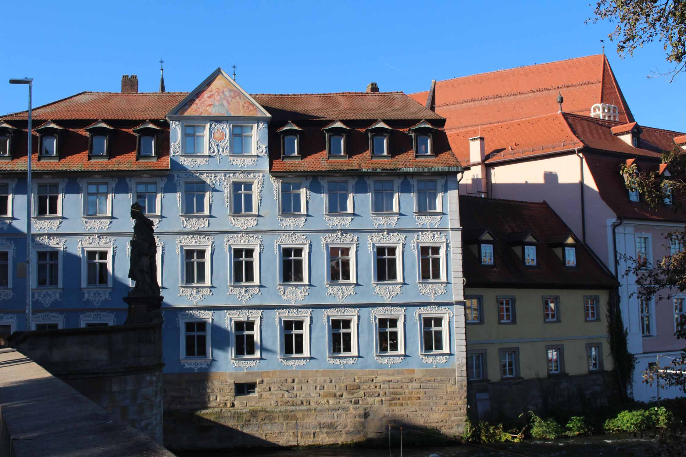 Bamberg, la maison bleu, façade
