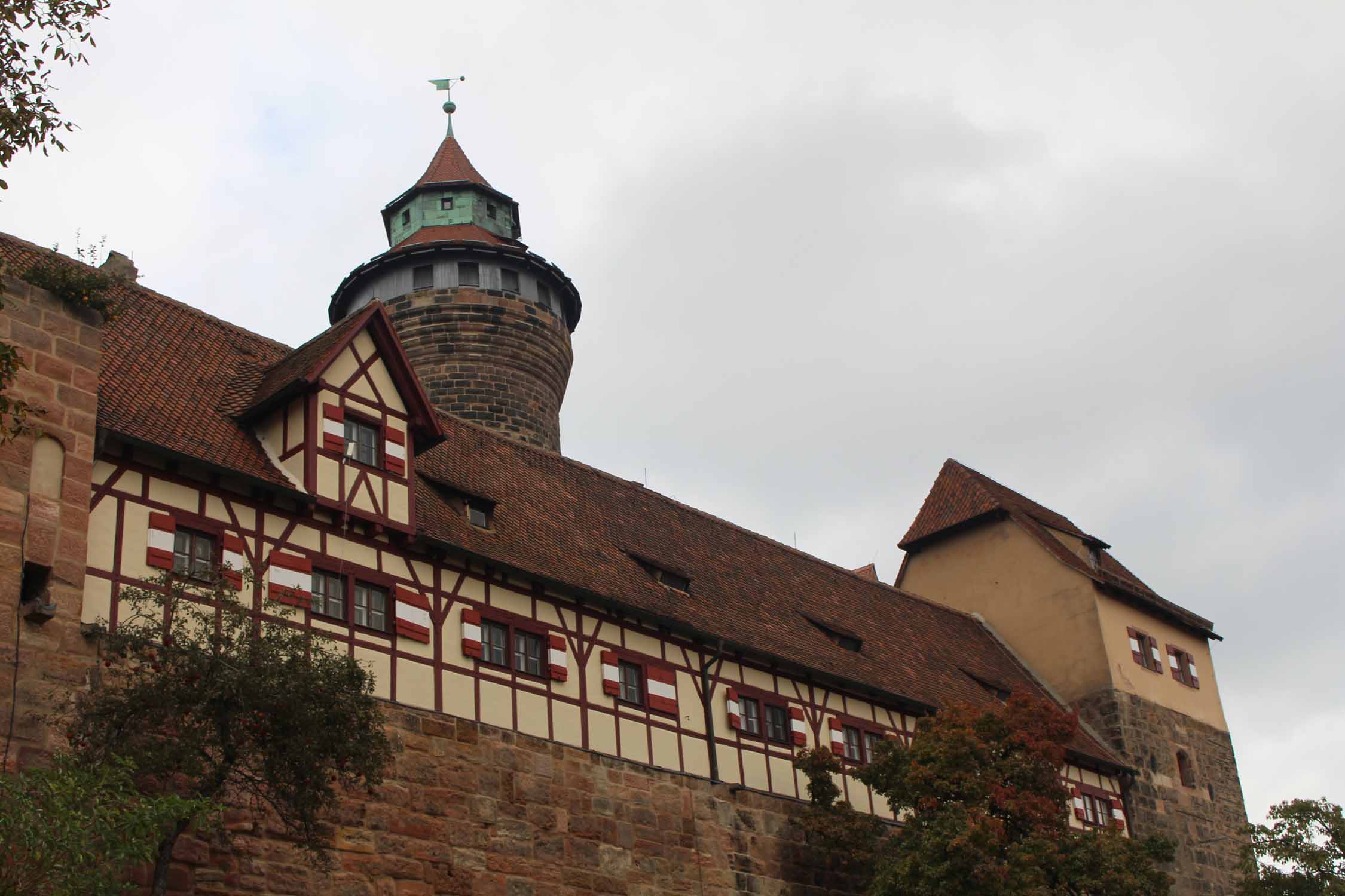 Nuremberg, château imperial, remparts