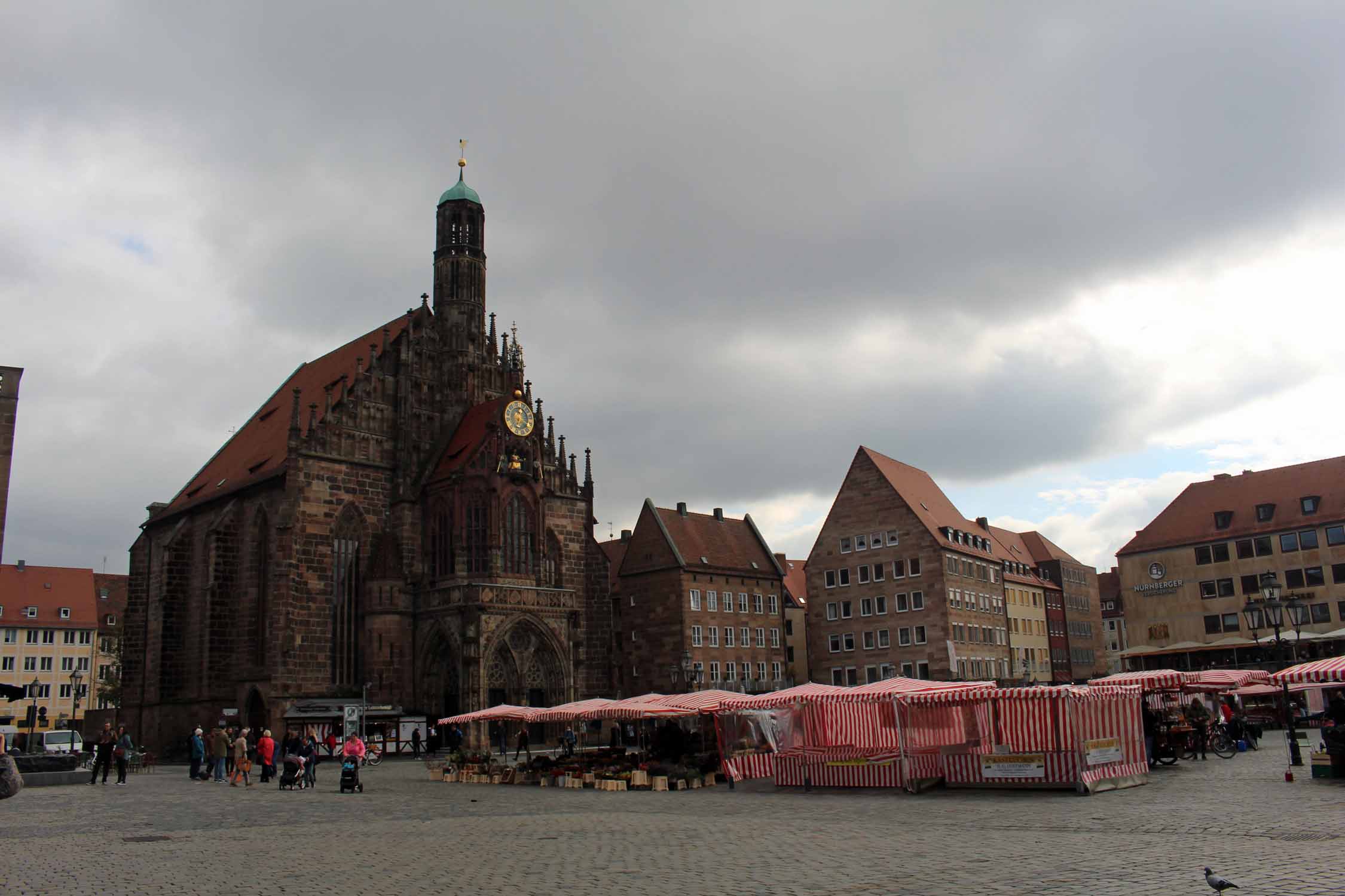 Nuremberg, Notre-Dame, place du marché