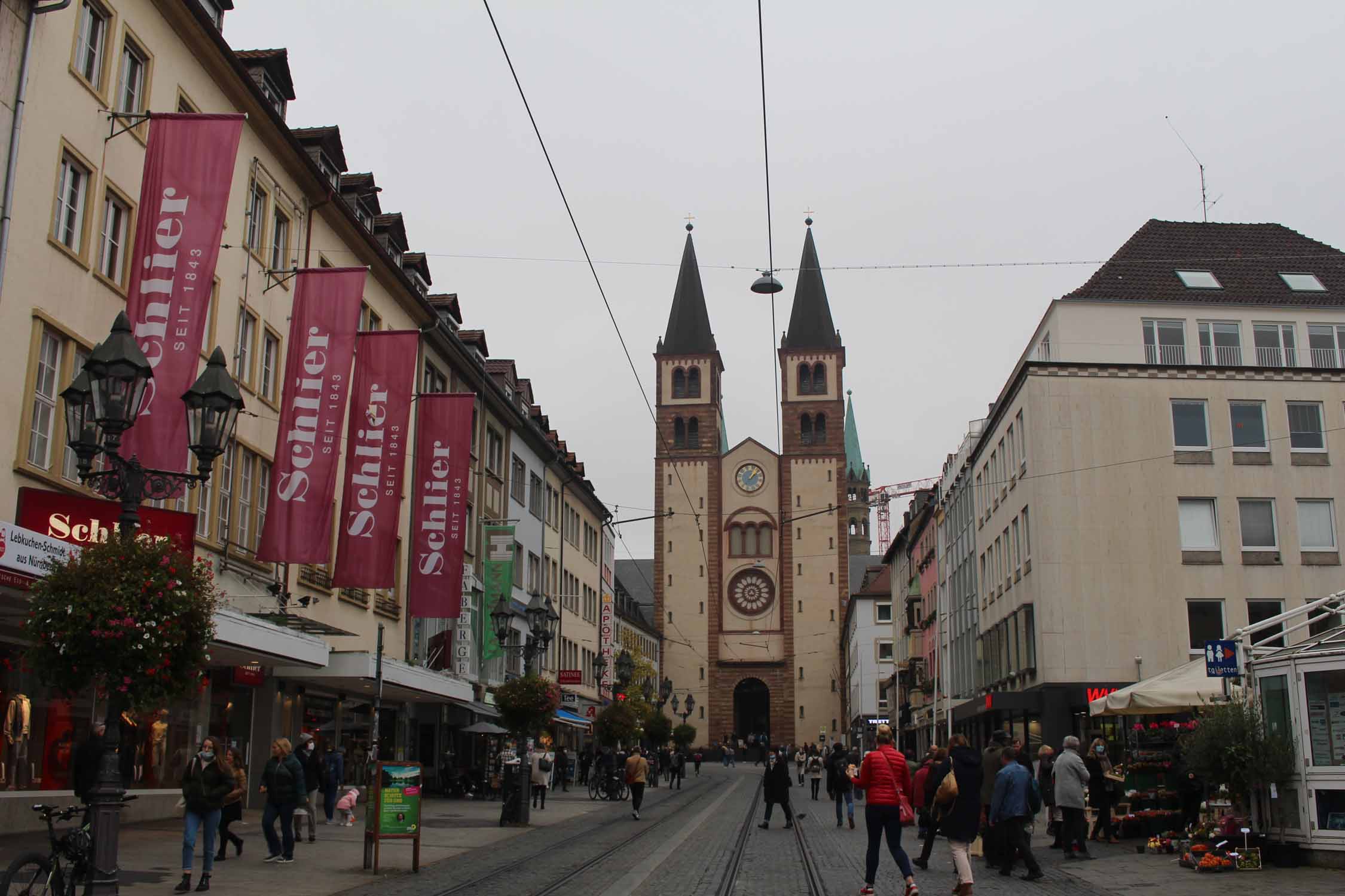 Wurtzbourg, cathédrale, centre historique