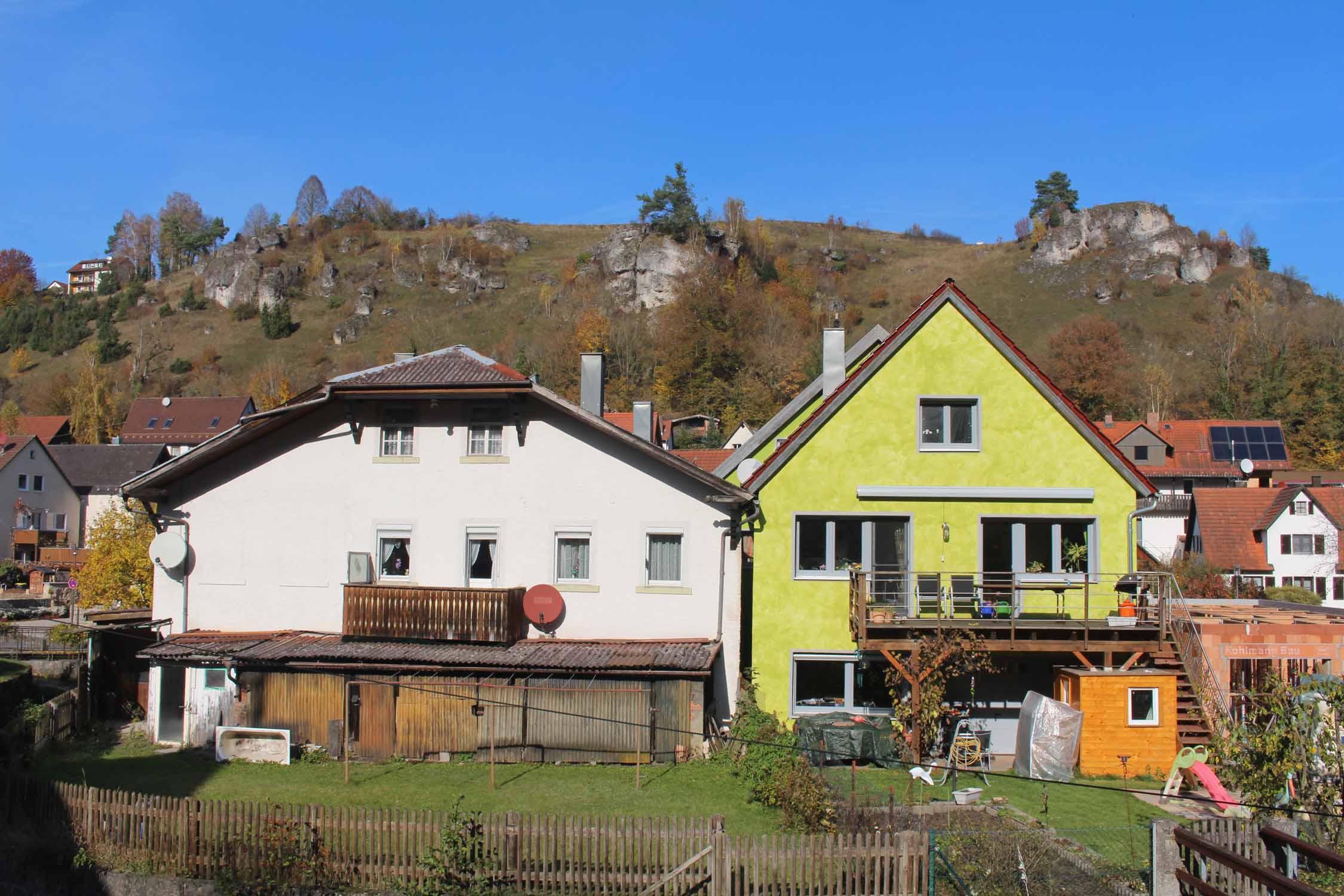 Pottenstein, maisons colorées