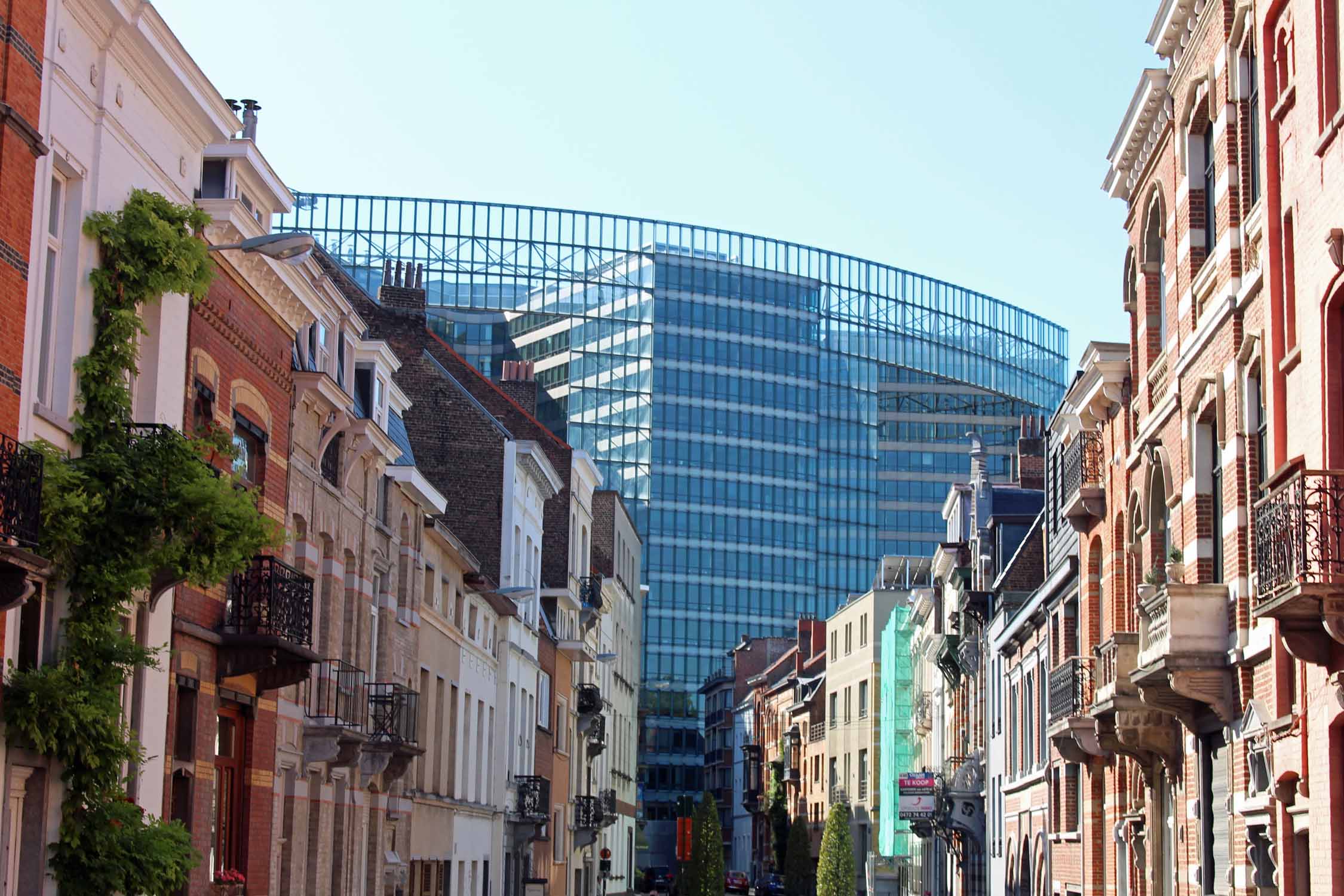 Bruxelles, quartier européen, façades