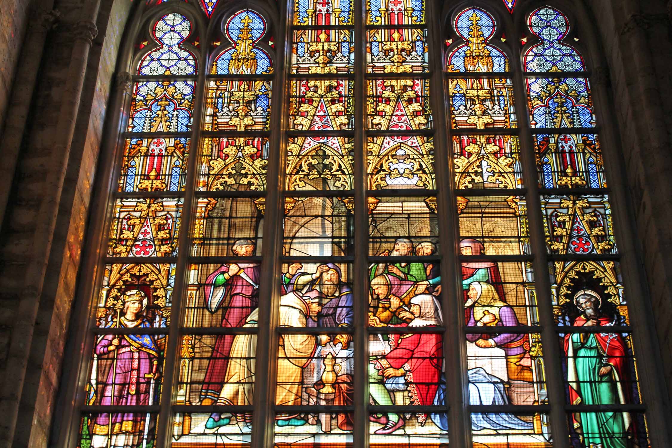 Bruxelles, cathédrale Saints-Michel-et-Gudule, vitraux