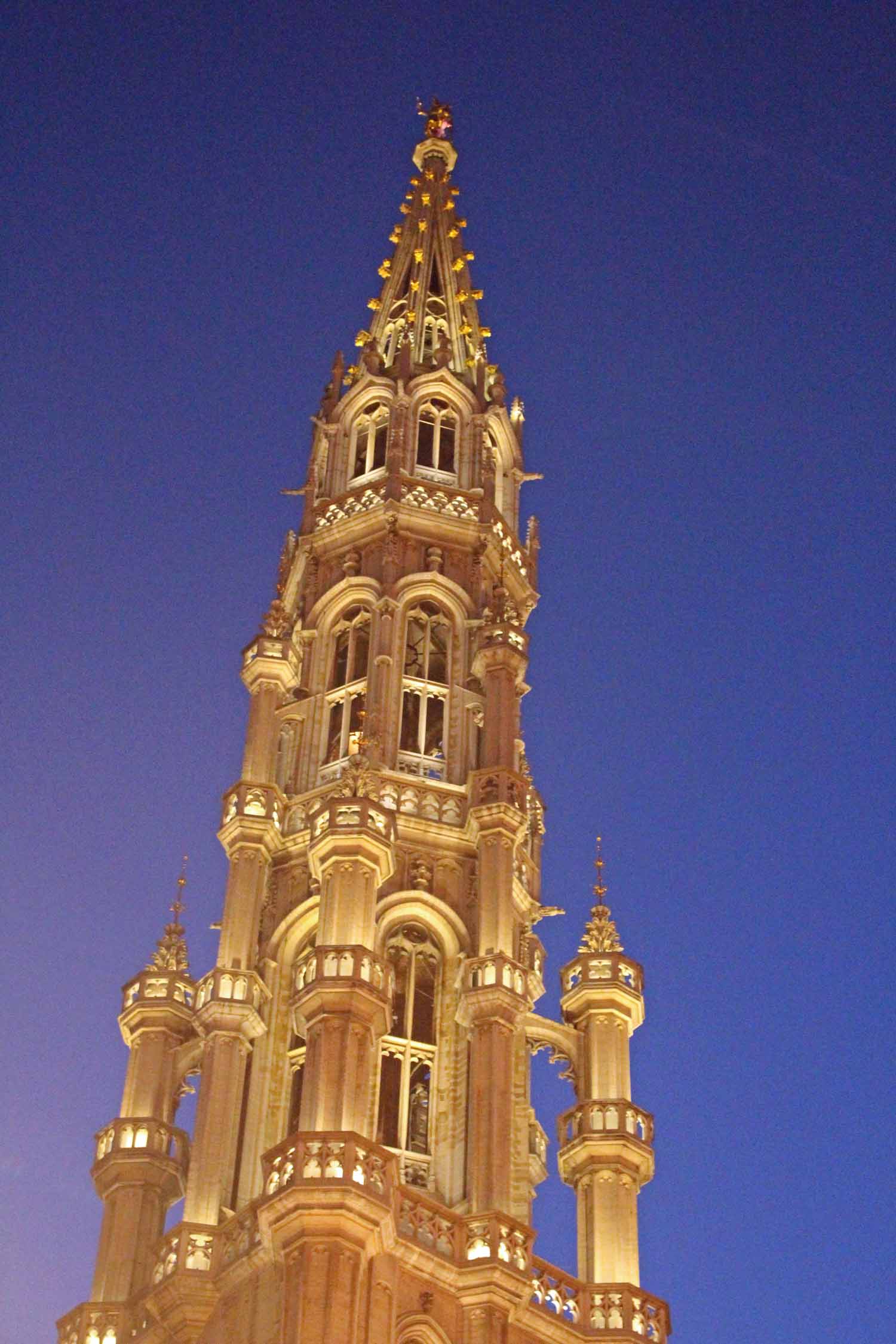 Bruxelles, hôtel de ville, nuit