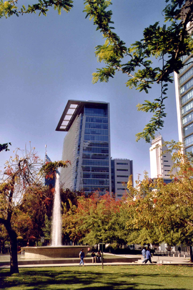 Santiago du Chili, immeuble, avenue
