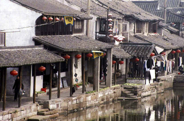 Xitang, canal, maison