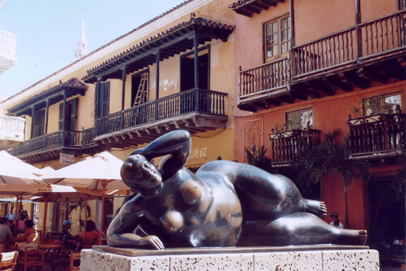 Carthagène, Colombie, statue de Botero