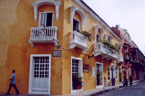 Colombie, rue colorée, Carthagène