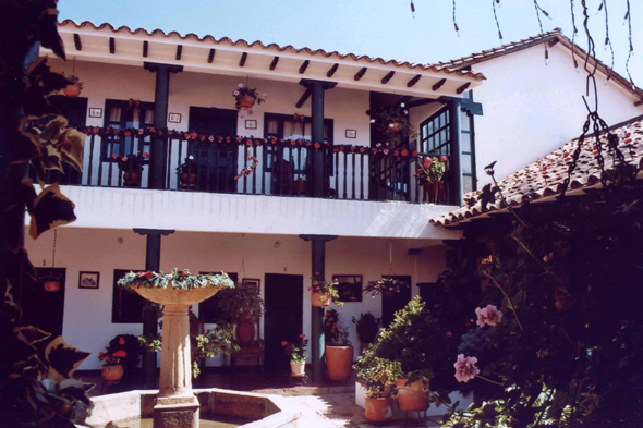 Villa de Leyva, patio, Colombie
