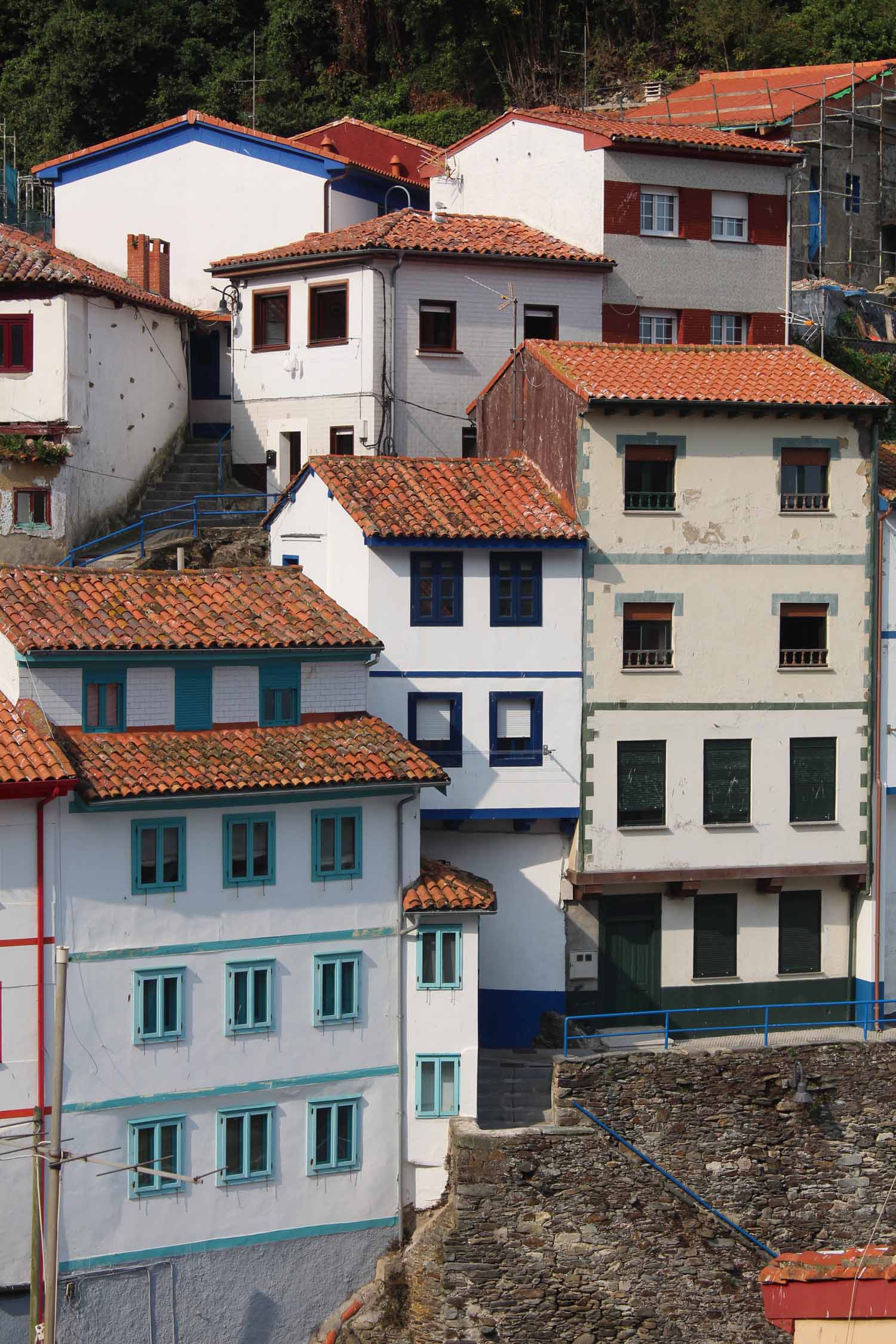 Asturies, maisons typiques, Cudillero