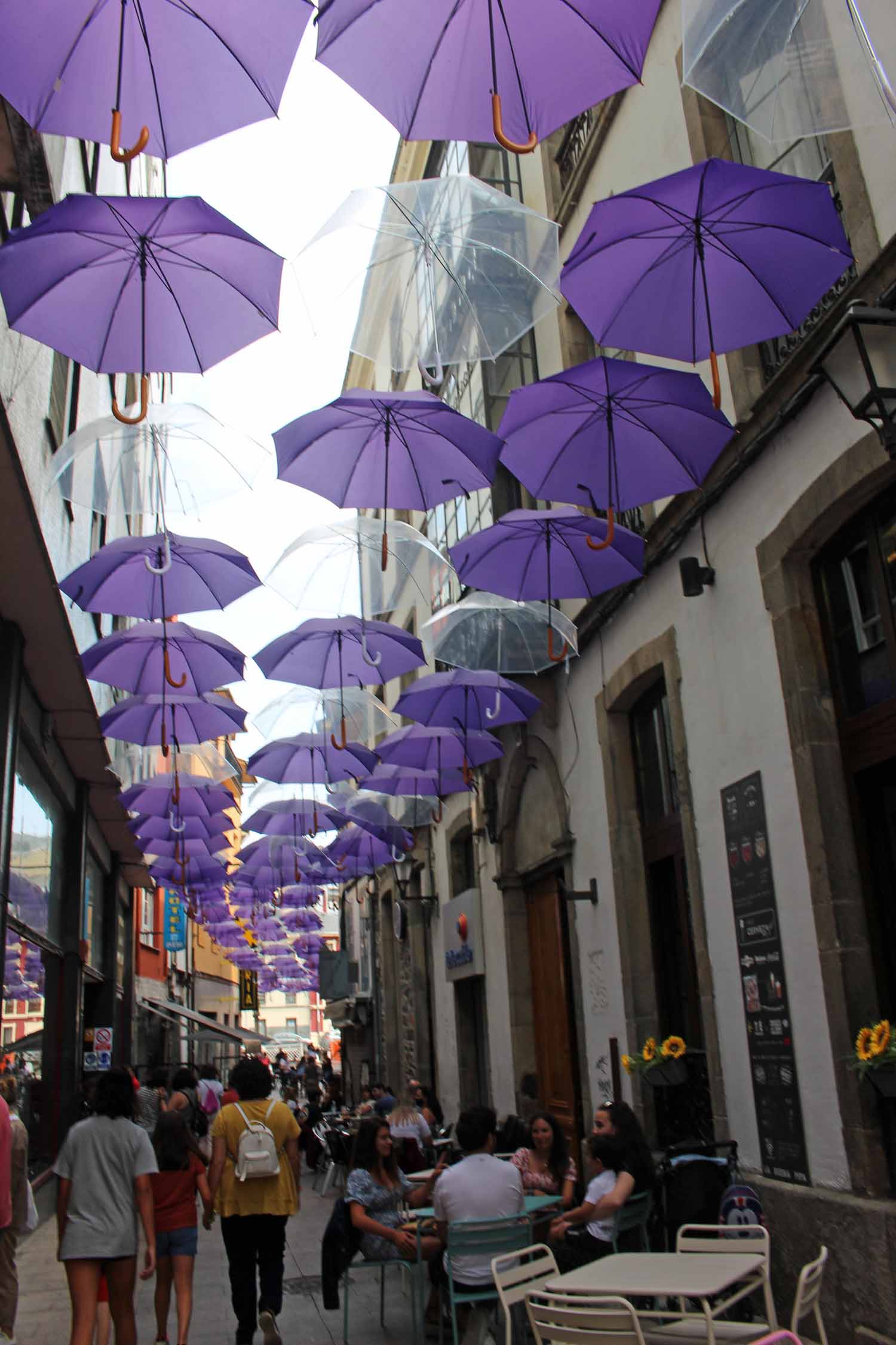 Luarca, Asturies, parapluies