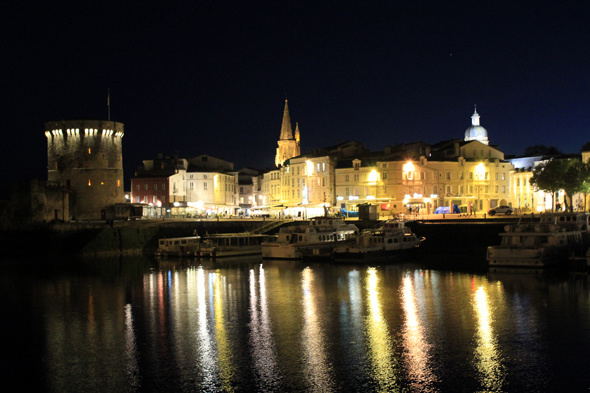 La Rochelle, Vieux port, nuit