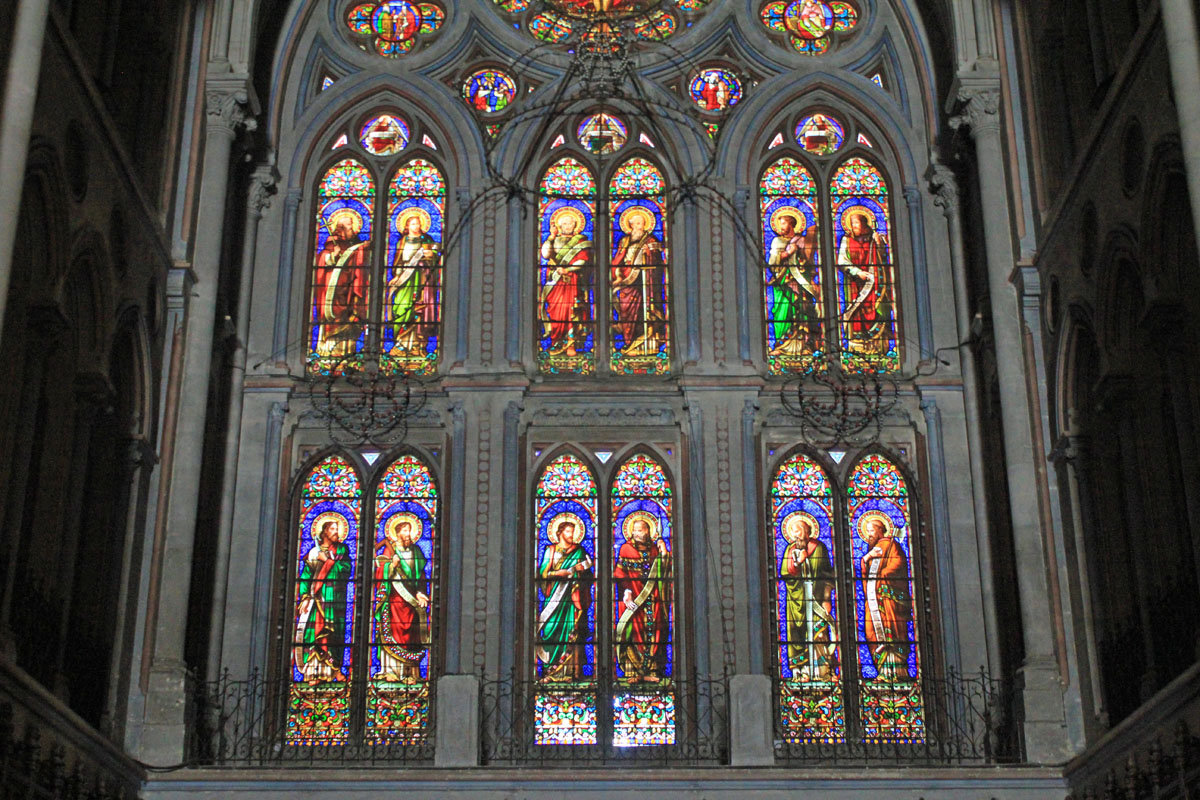 Nîmes, église St-Baudille, vitraux