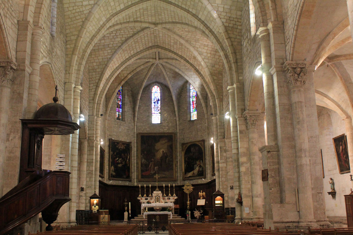 Saint-Gilles, abbatiale Saint-Gilles, nef