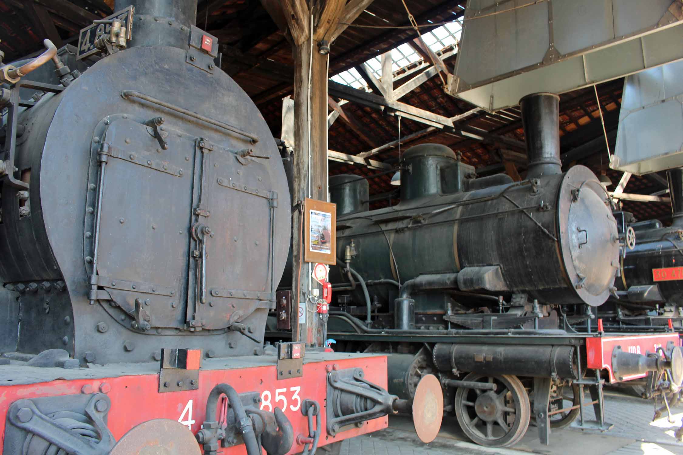 Longueville, musée du train, locomotives