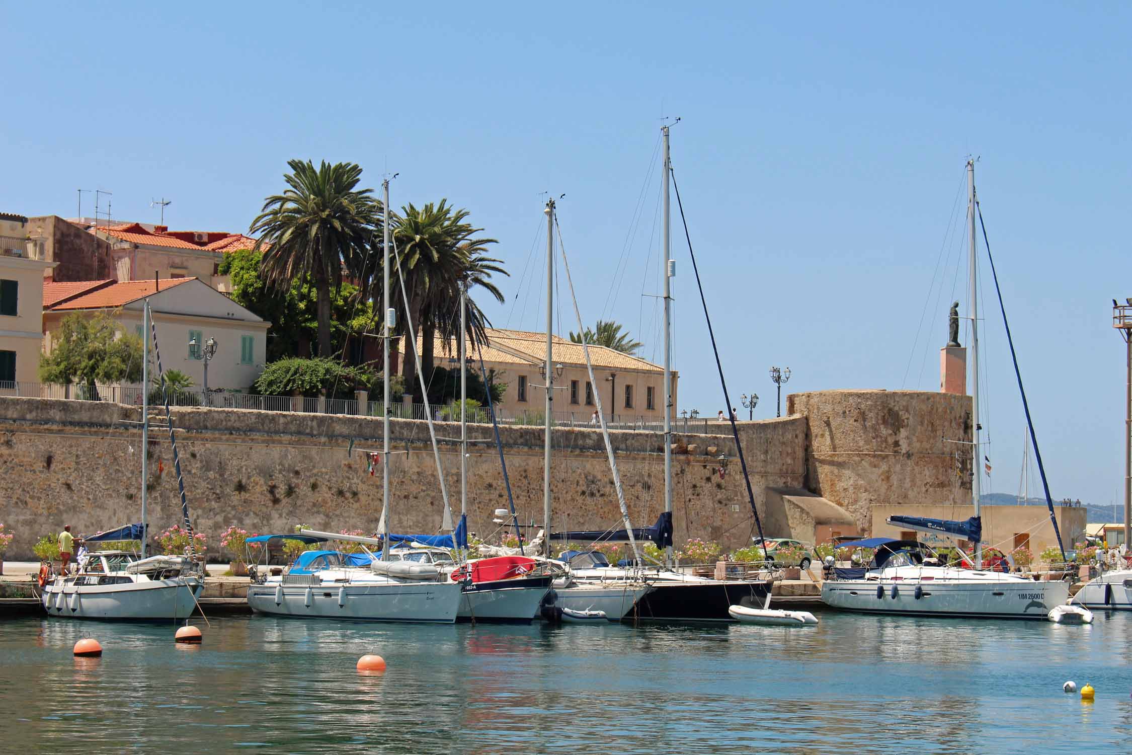 Alghero, remparts, port
