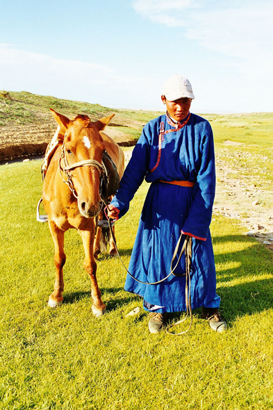 Mongolie, Oldziyt uul, cavalier