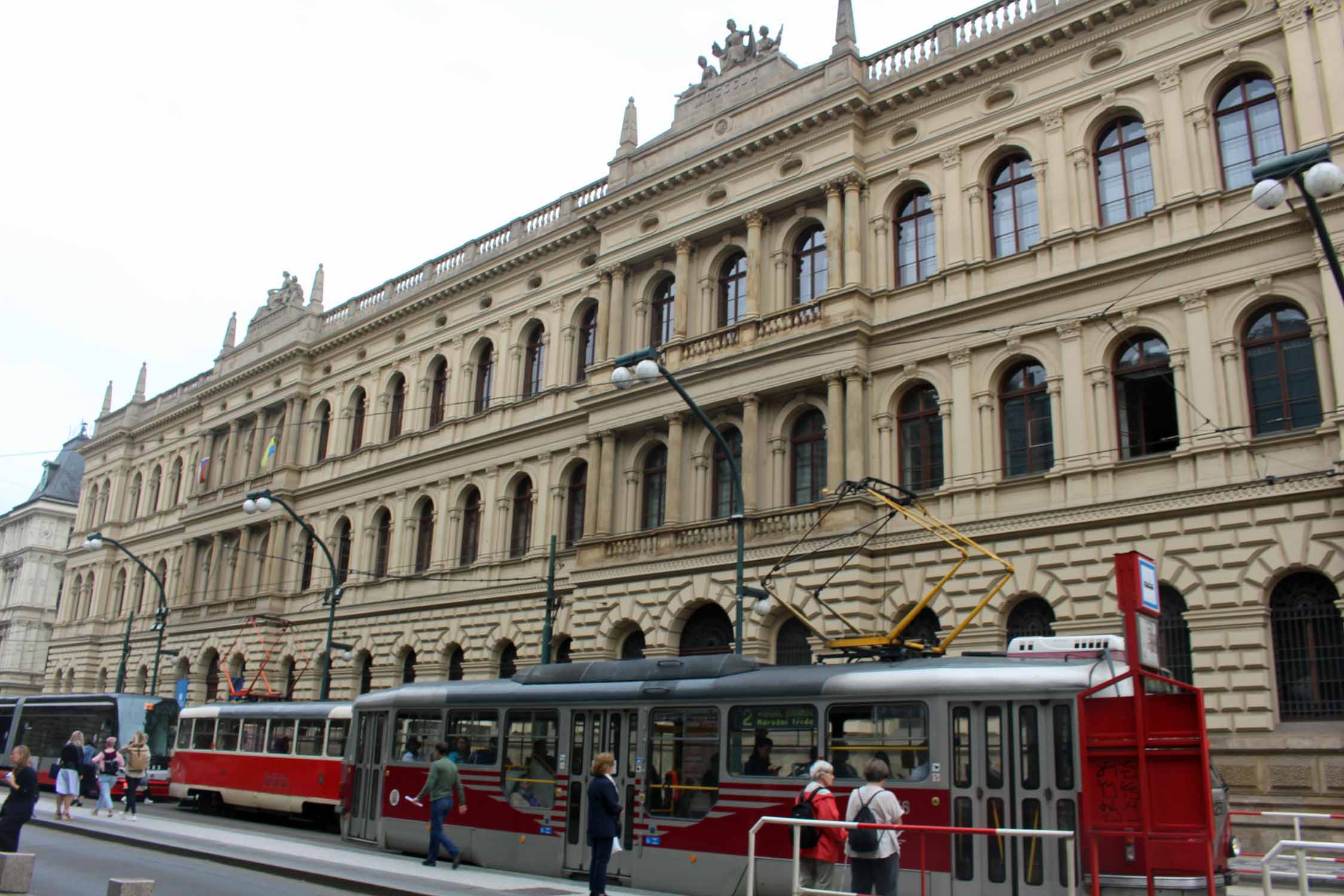 Prague, rue Narodni, tramway