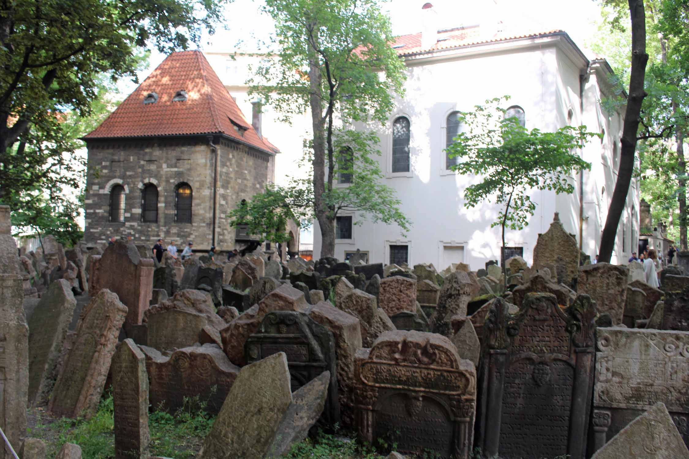 Prague, cimetière juif, synagogue Klausova