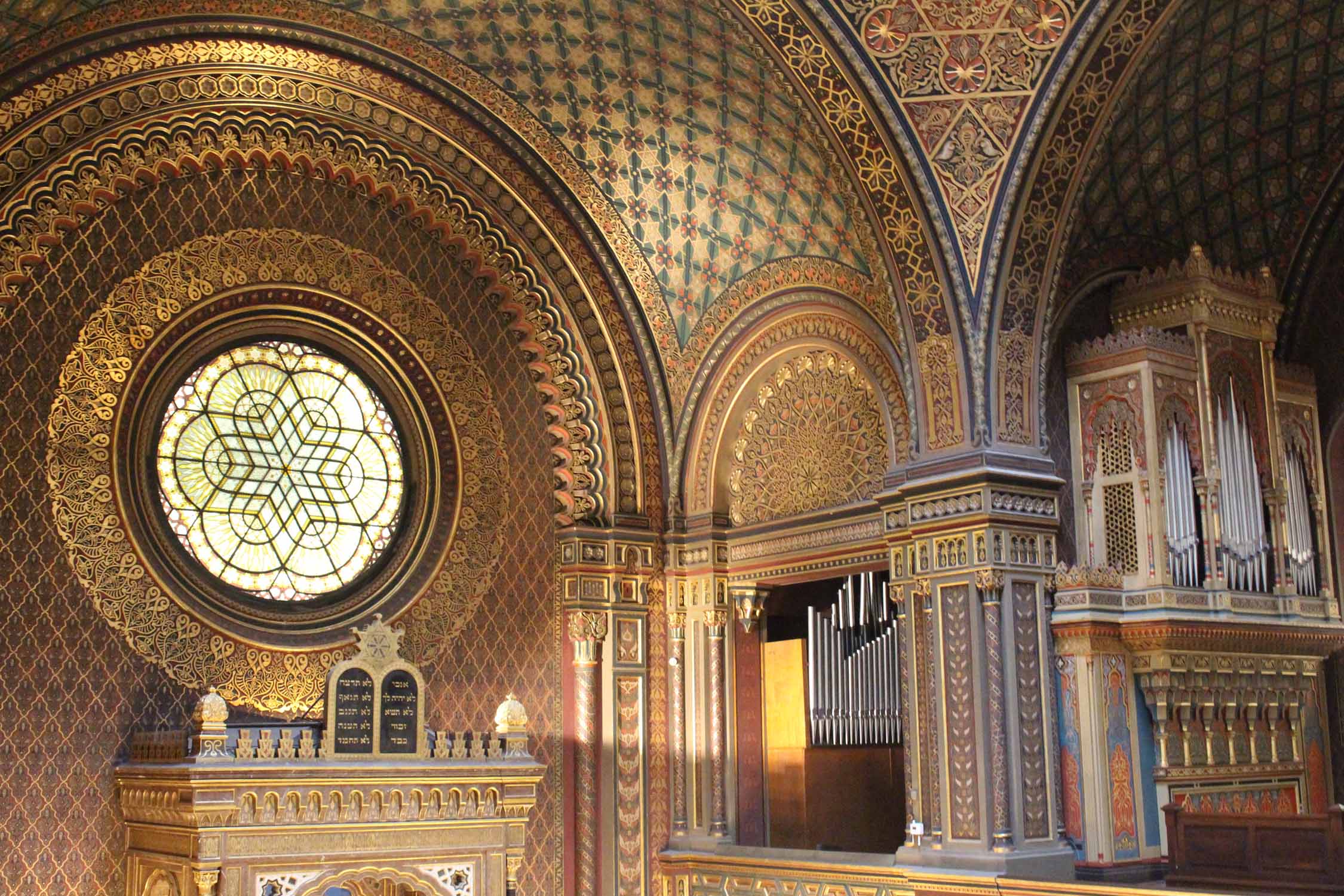 Prague, synagogue Espagnole, intérieur
