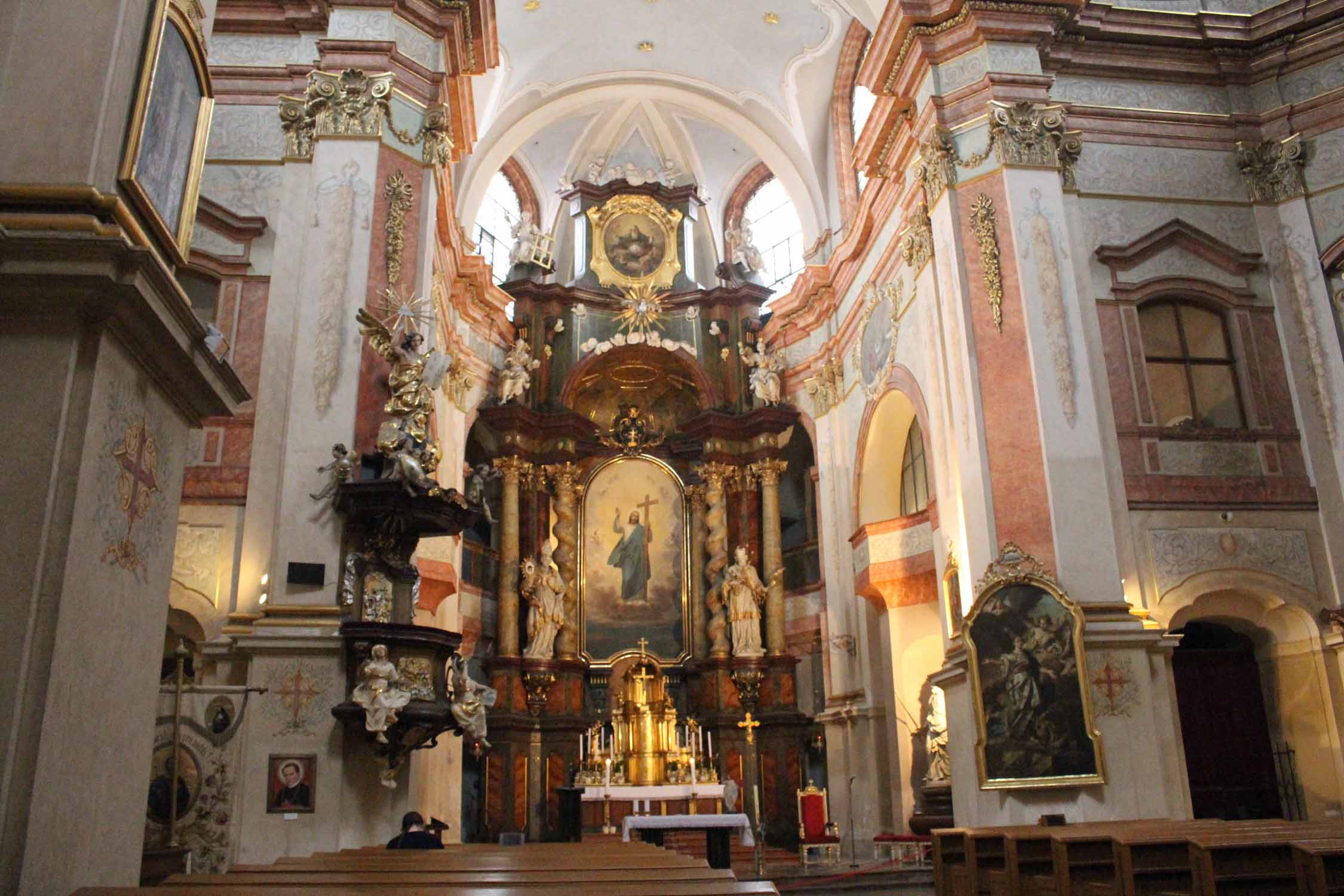 Prague, église Saint-Cajetan, intérieur