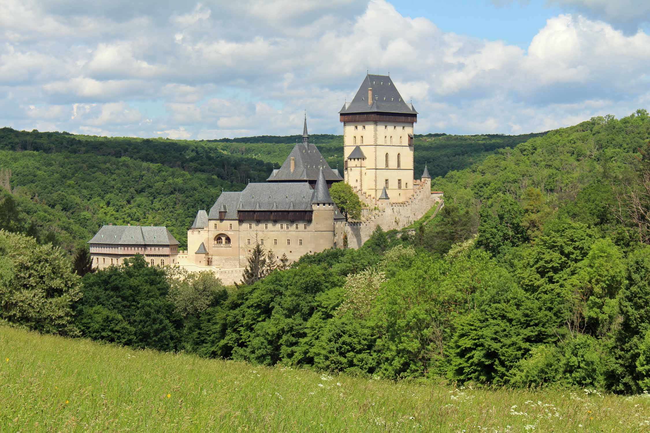 Château de Karlstein, paysage