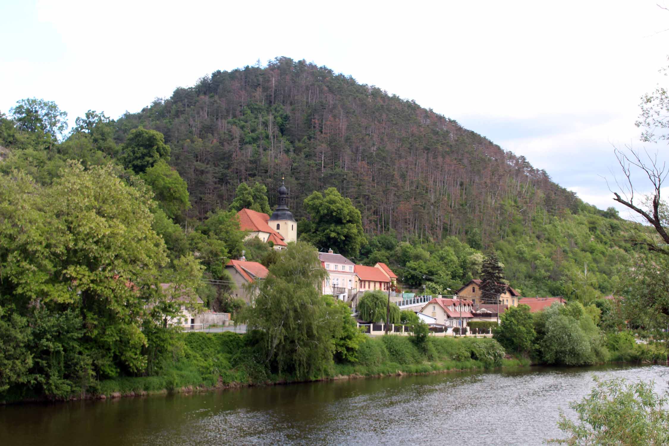 Village de Karlstein, paysage