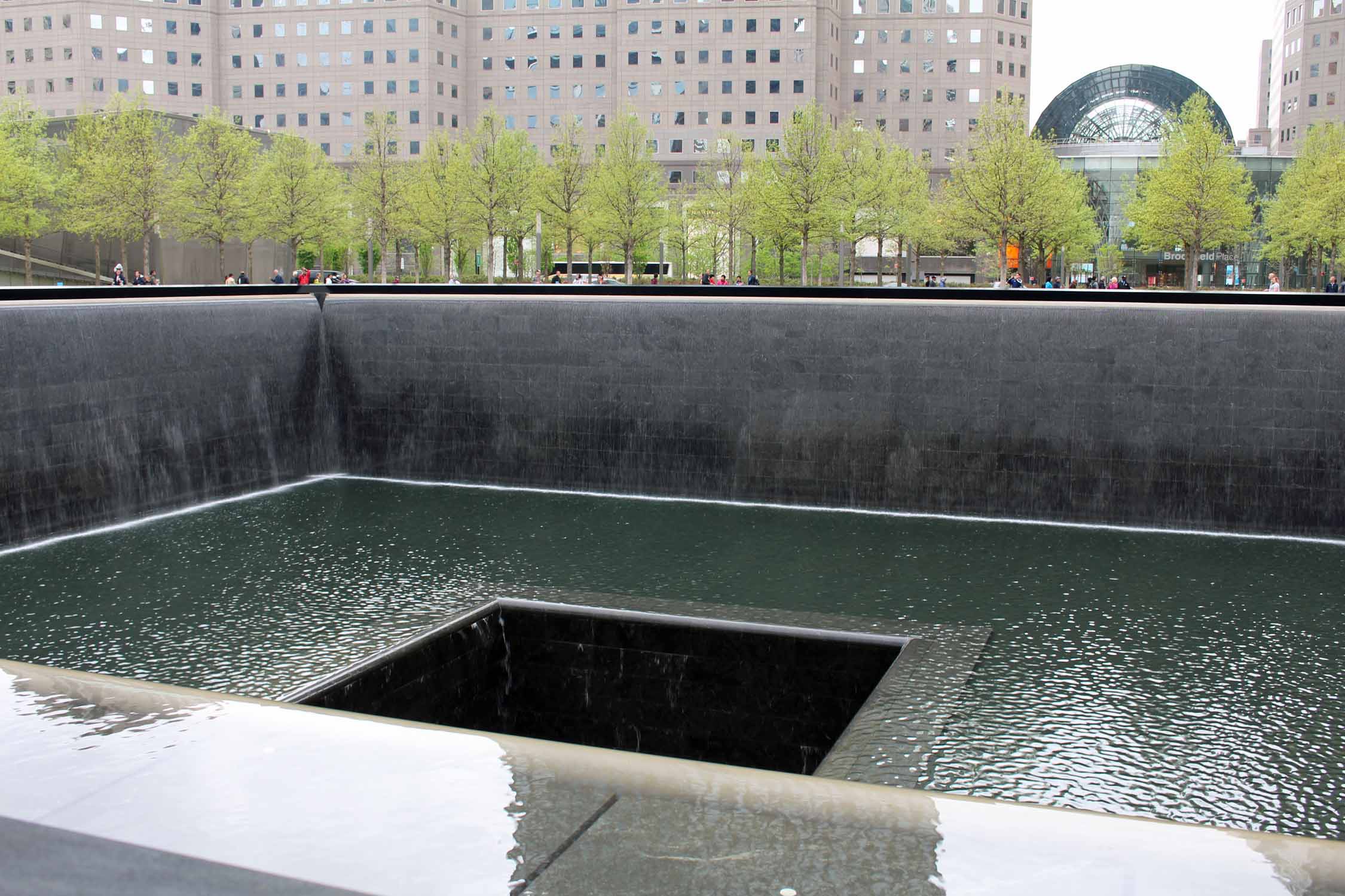 New York, Manhattan, parc commémoratif du 11 septembre
