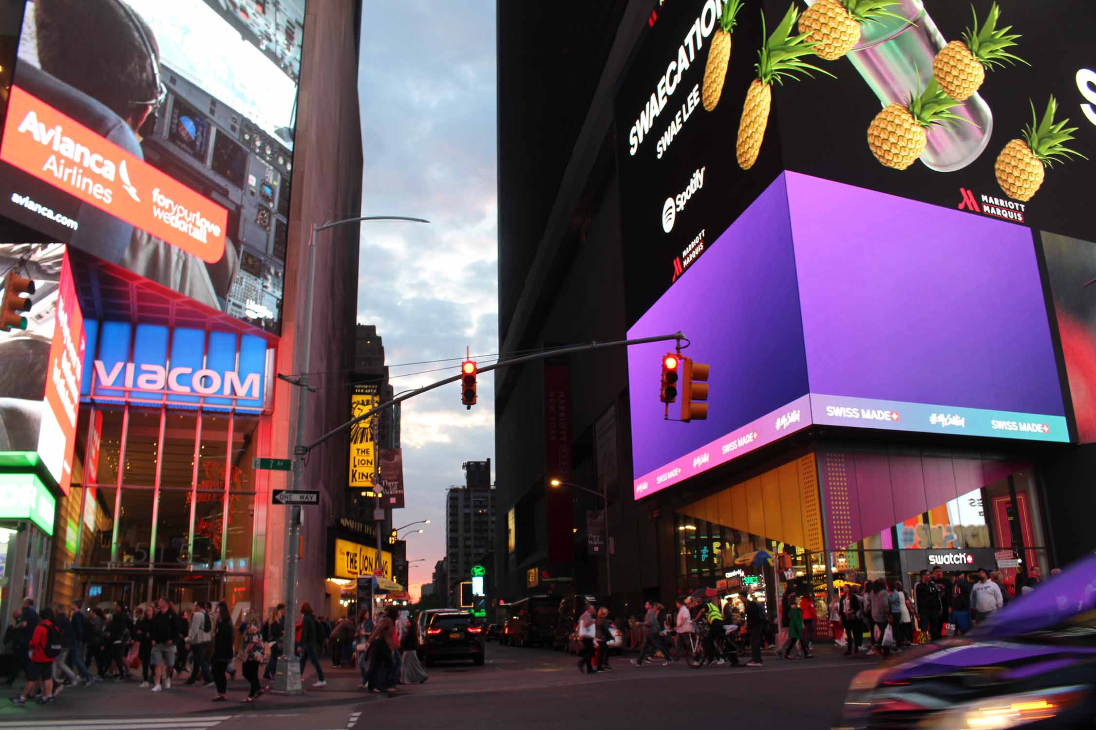 New York, Manhattan, Times Square, enseignes lumineuses