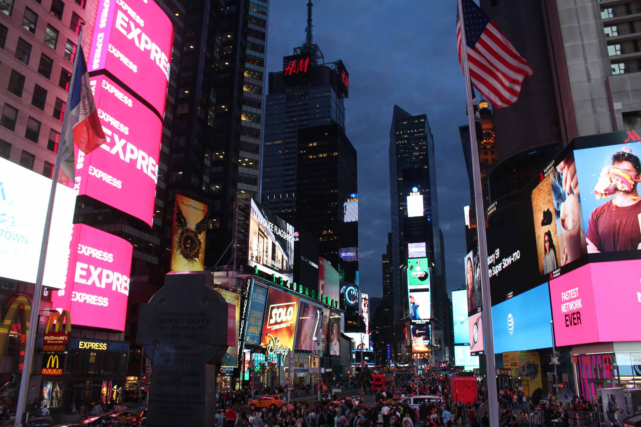 New York, Manhattan, Times Square, couleurs