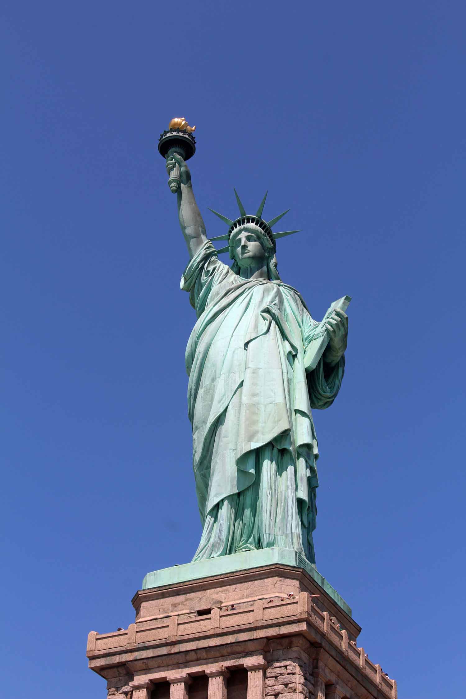 New York, statue de la Liberté, détail
