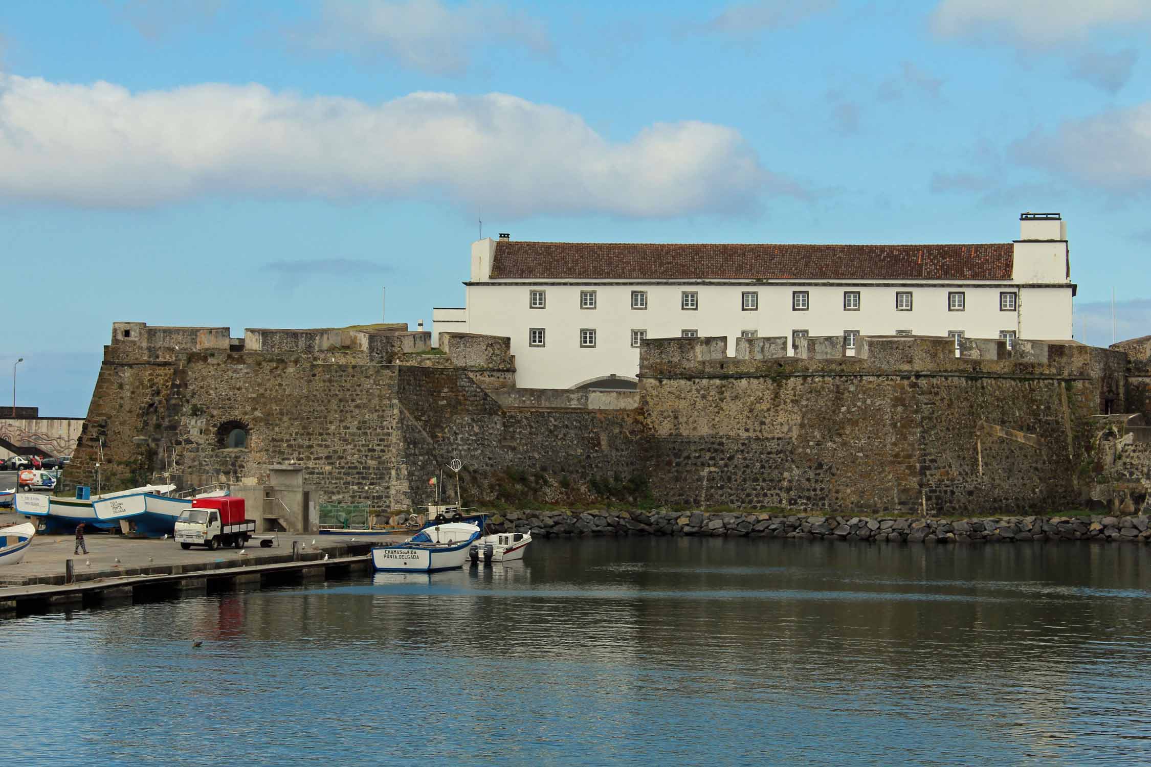 Le fort de São Bras à Ponta Delgada, île de São Miguel, Açores