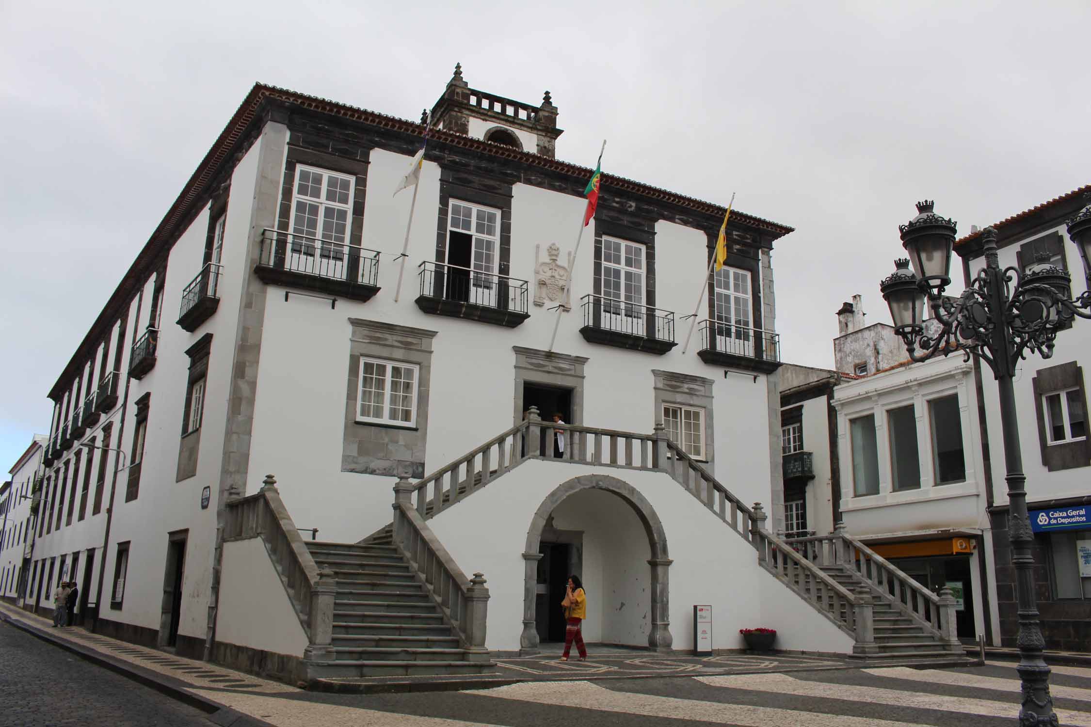 La mairie de Ponta Delgada, île de São Miguel, Açores