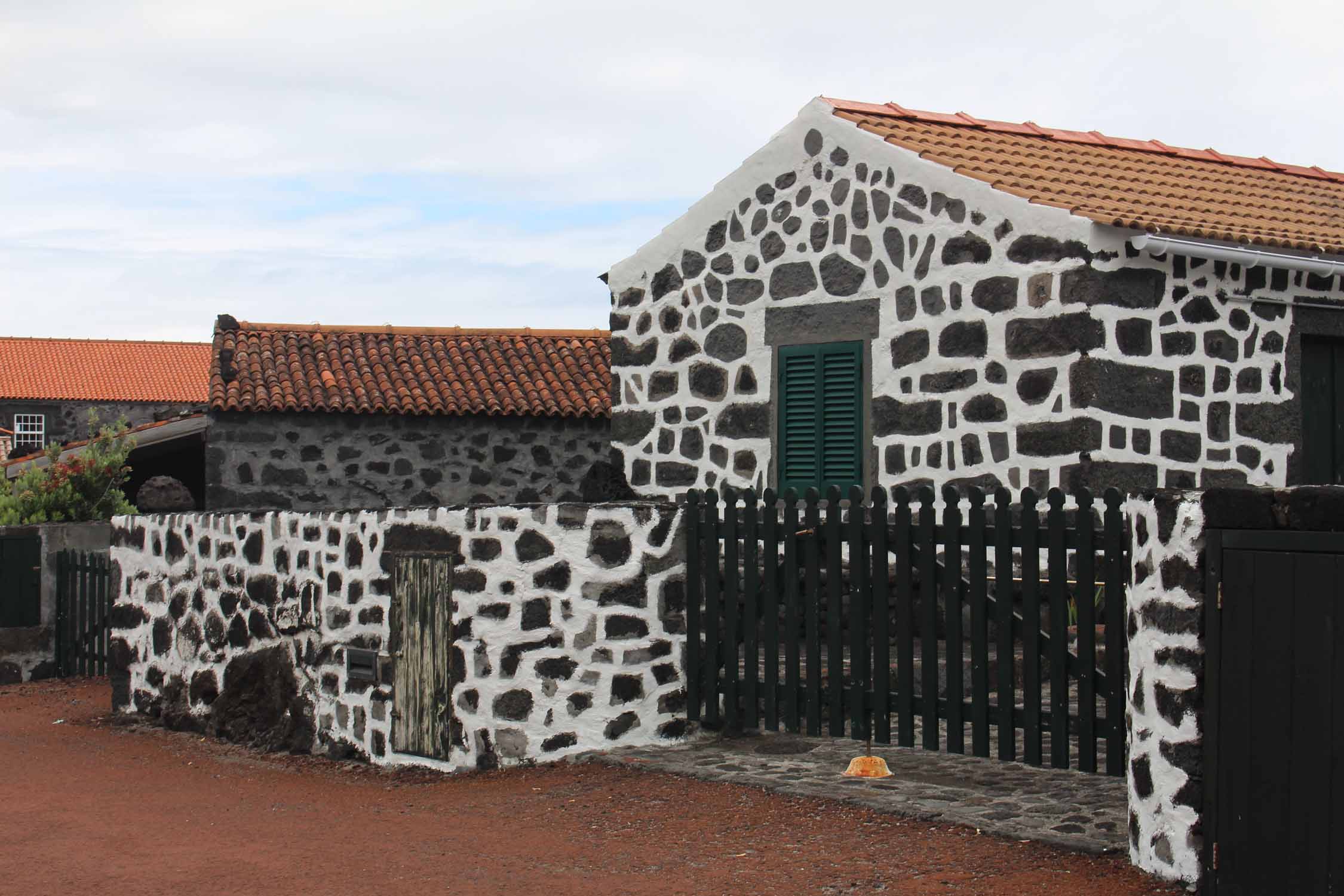 Açores, Île de Pico, Lajido, maison