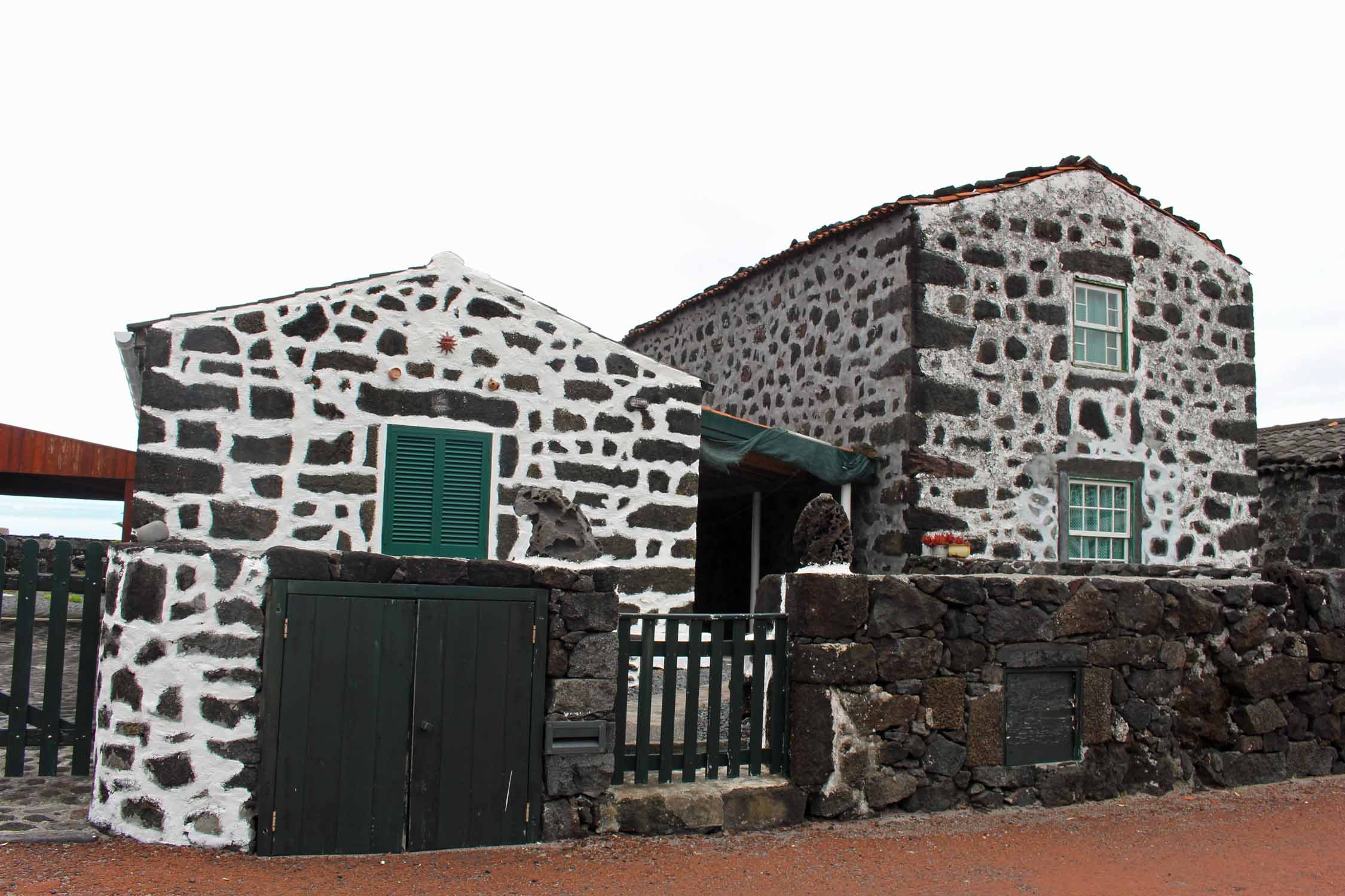 Açores, Île de Pico, Lajido, maison typique