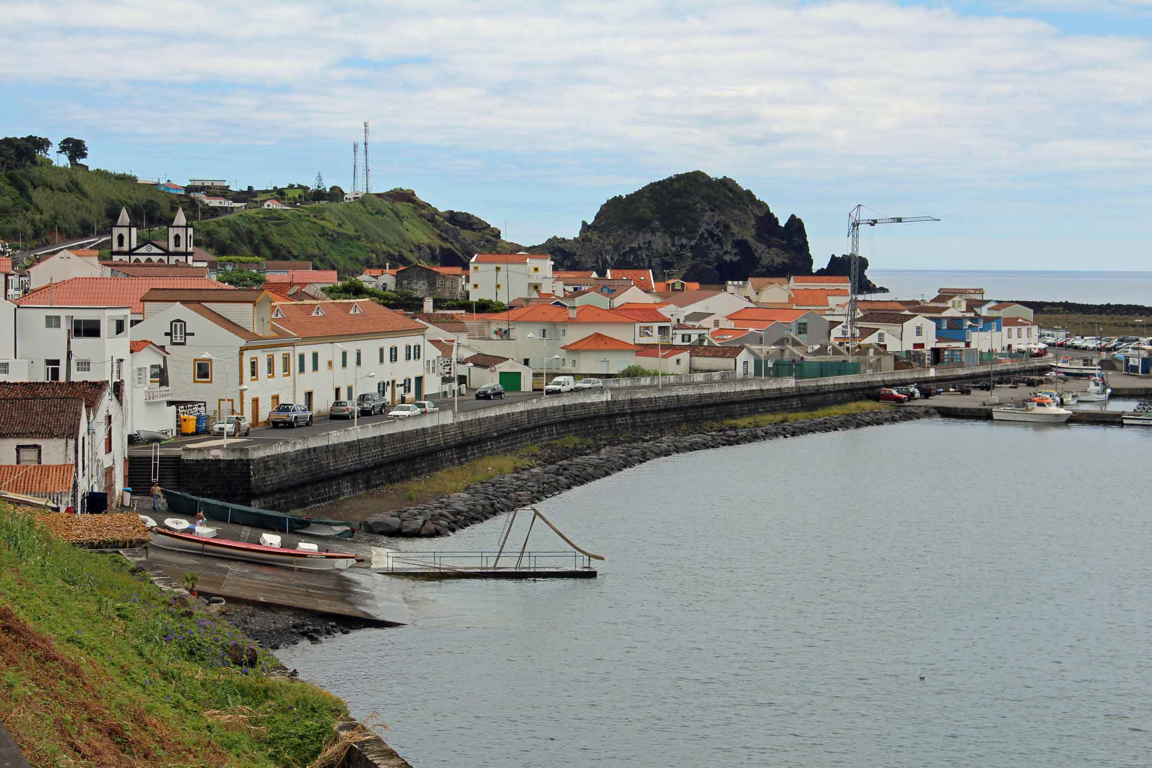 Açores, Île de Pico, Lajes do Pico, vue